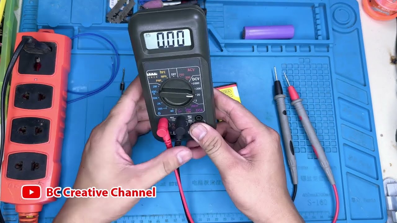Hướng dẫn sử dụng đồng hồ vạn năng wellink HL - 1100 Đo tụ điện và dòng điện