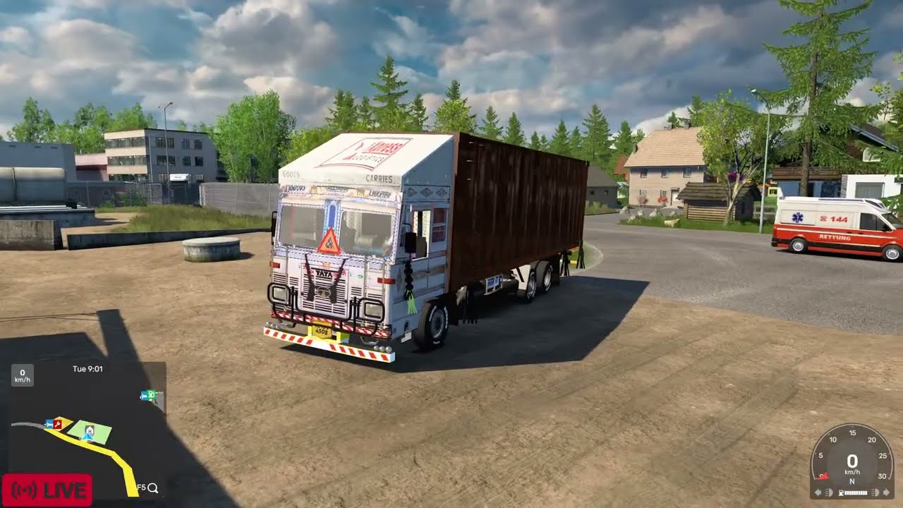 CRAZY TRUCK DRIVER😵 #eurotrucksimulator2 #india