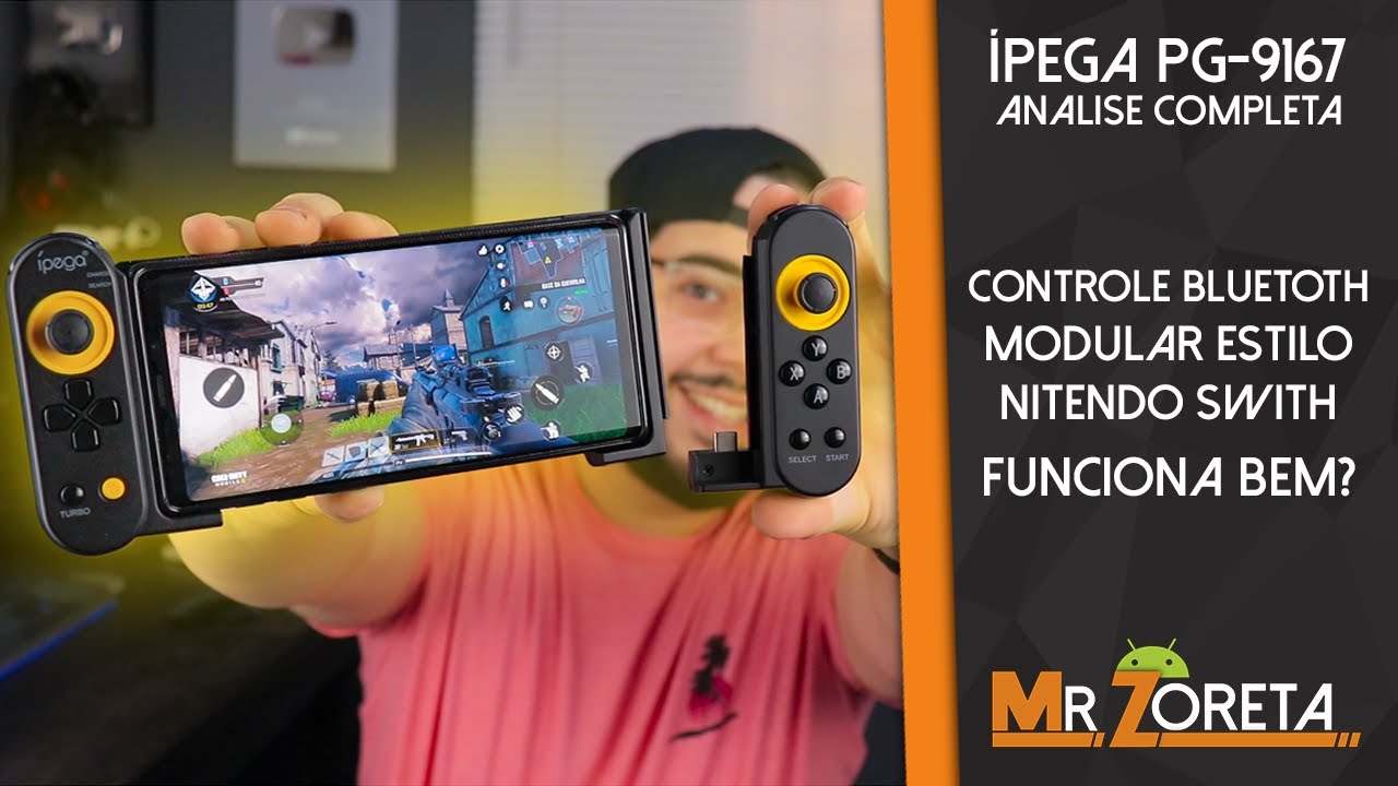 Ípega PG-9167 - Ao Estilo Nintendo Switch! Controle Bluetooth Modular! Isso funciona!? Análise!