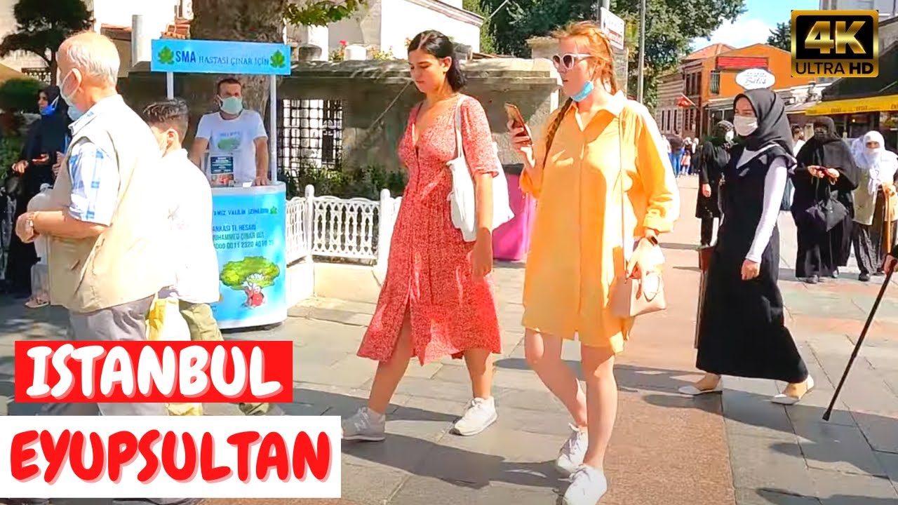ISTANBUL EYUP SULTAN WALKING TOUR AUGUST 2021 | [4K60FPS] | COMPLETE WALKING GUIDE TO NEIGHBOURHOOD