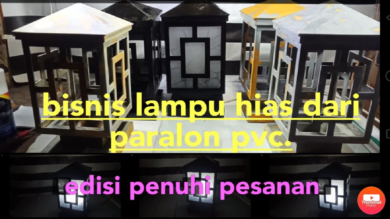 luar biasa ! Bisnis lampu hias dari paralon pvc.