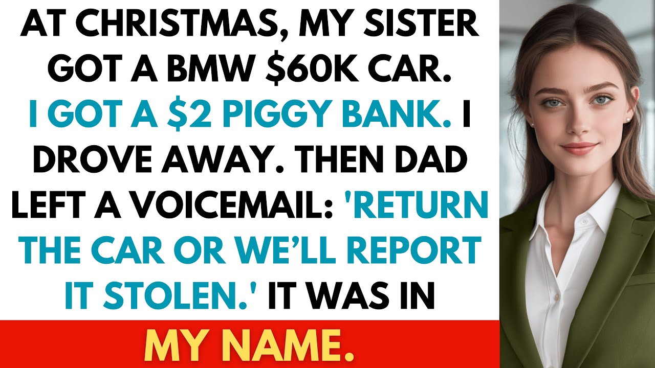 My Parents Gave My Sister a BMW with a Red Bow. I Got $2. So I Left and Blocked Them at 2AM
