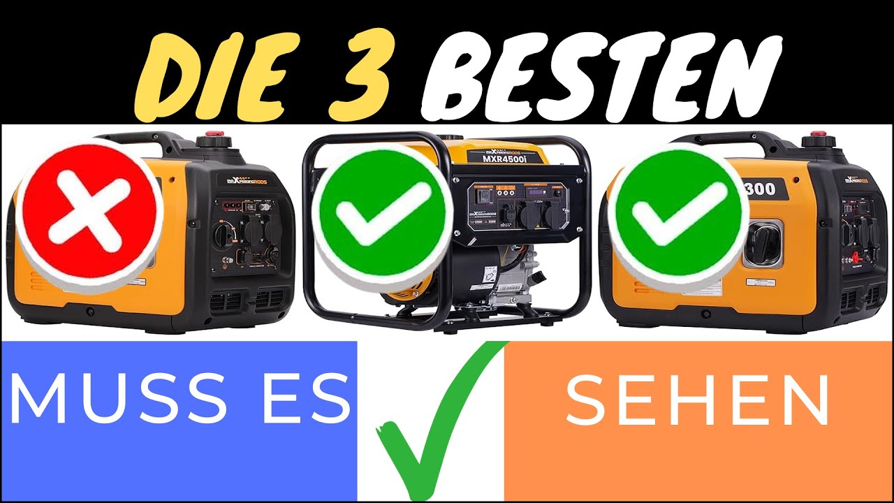 DIE 3 BESTEN LEISEN NOTSTROMAGGREGATE 2025 🔋✨ - VERGLEICH UND TEST!