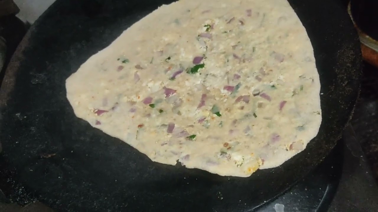 #Kajal's Special Crispy Golden Paneer Prantha
