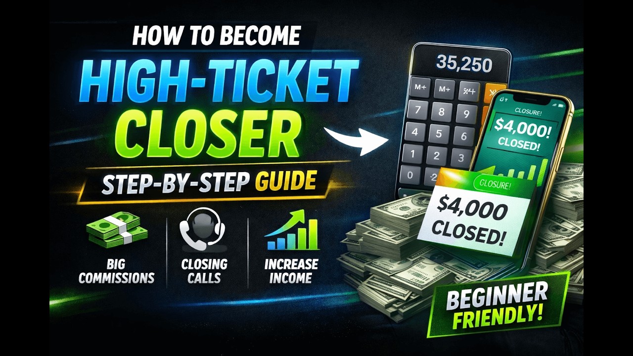 How To Become a High-Ticket Closer (Step-by-Step for Beginners)