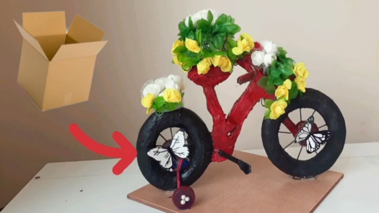 DIY Bicycle Art | Bicycle Decor with Flowers | Home Decor Ideas | Sparky Designs