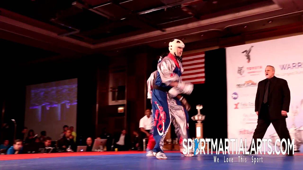 Troy Binns v Jason Grenier Semi Finals Men's Sparring 2014 AKA Grand Nationals