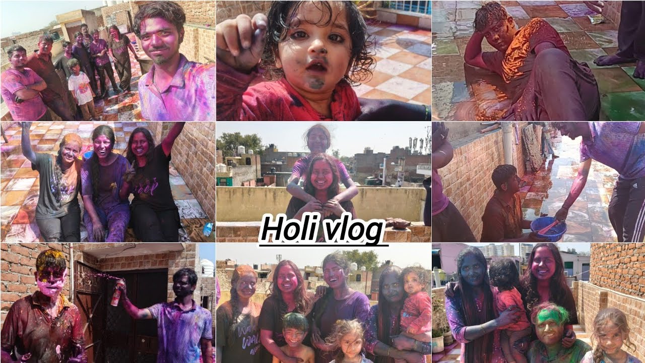 Holi Vlog ll With family ll Nidhi Singh 