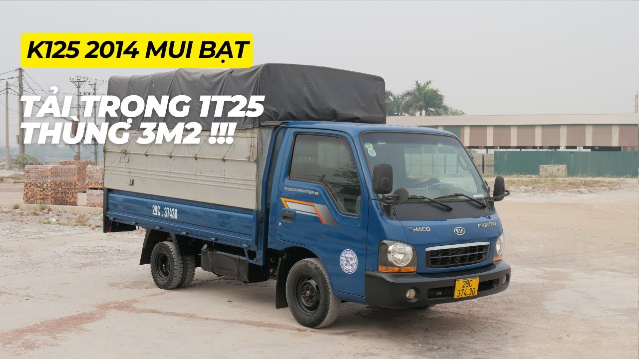 Kia K125 2014 thùng mui bạt, xe chất | Dũng Xe Tải Đông Anh