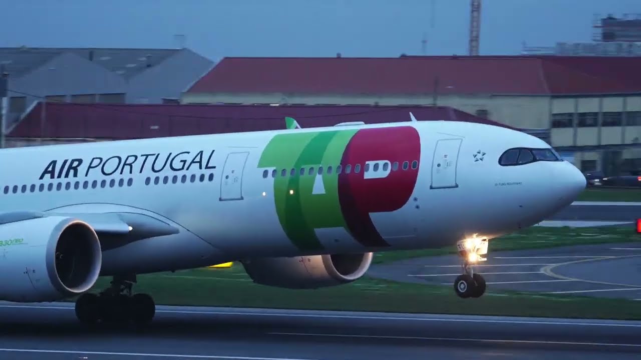 🚀 Aviões no Aeroporto de Lisboa (LIS) ao Pôr do Sol | Plane Spotting Portugal