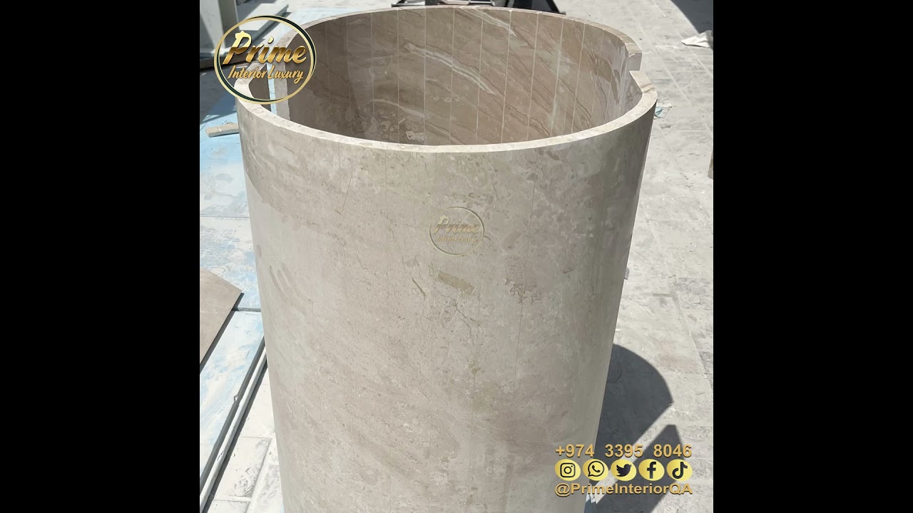 That How Prime Interior Qatar Makes Round Shapes For Tables Base Pillars