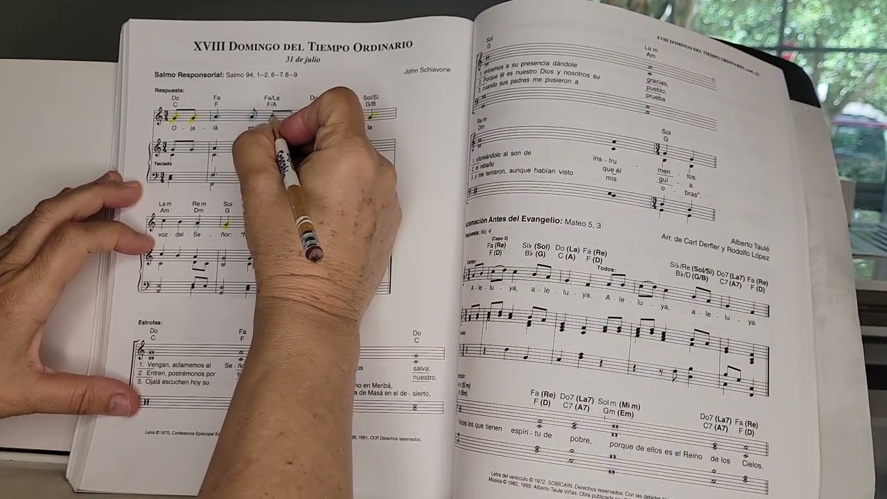 Tutorial Salmo 94: 1-2, 6-9. XVIII Domingo del Tiempo Ordinario Año C