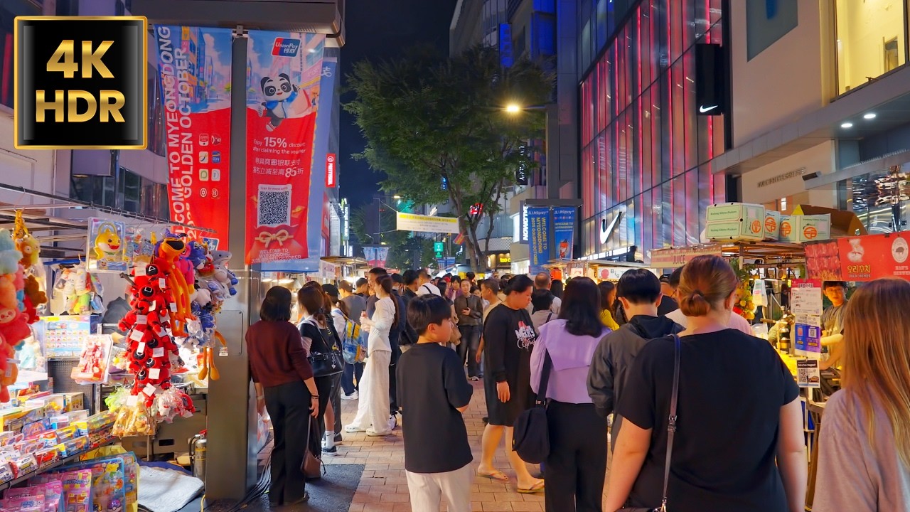 4K Seoul - Walk from Seoul Plaza to Myeongdong | Korea | 4K HDR | 4K Walk