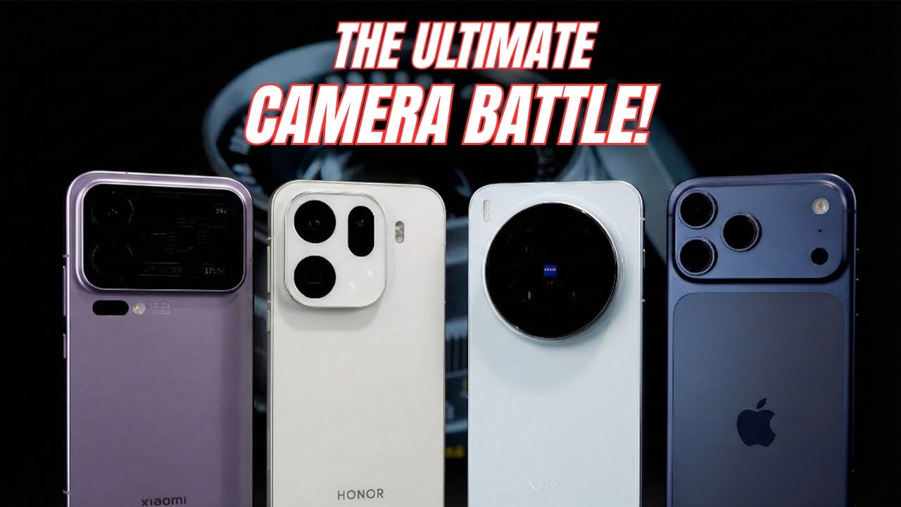 Король камер 2025 года? Сравните X9 Pro, X300 Pro, iPhone 17 Pro Max и Xiaomi 17 Pro Max | Полный...