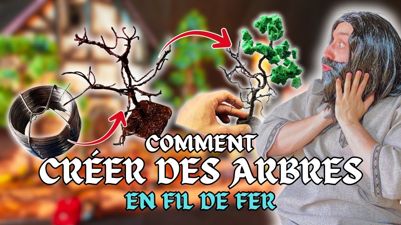 Fabriquer des arbres avec du fil de fer et de la mousse