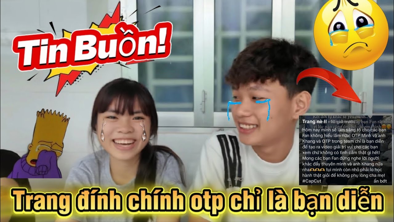 Tin Buồn - Trang Đính Chính OTP Khang Trang Là Diễn | Trang And Vinh