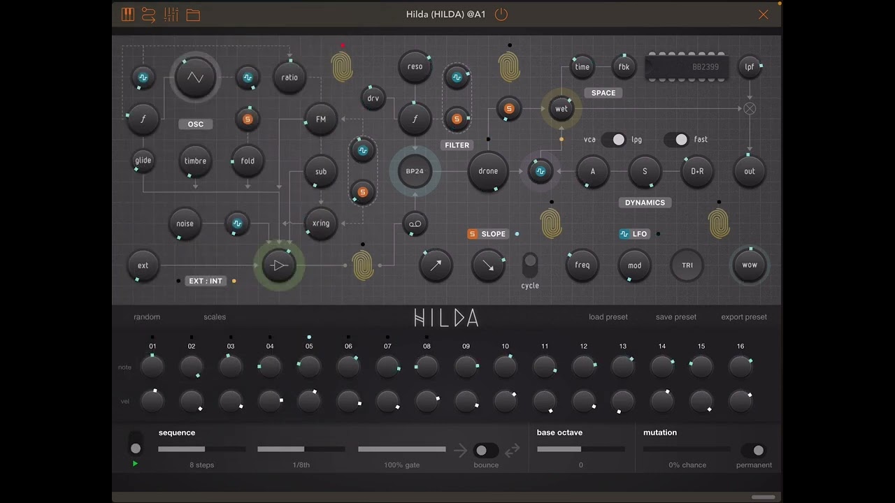 HILDA - Complex Oscillator Synthesizer by Bram Bos