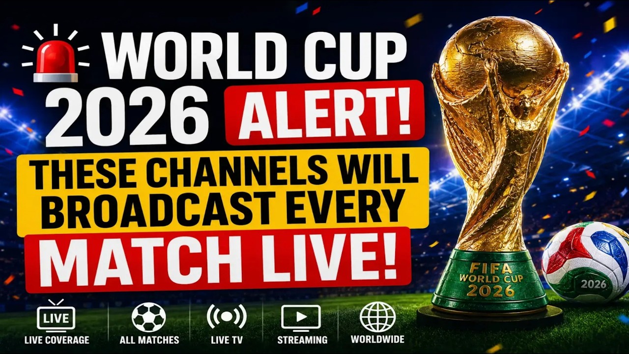 🚨 World Cup 2026 Alert: These Channels Will Broadcast Every Match Live! ⚽🌎