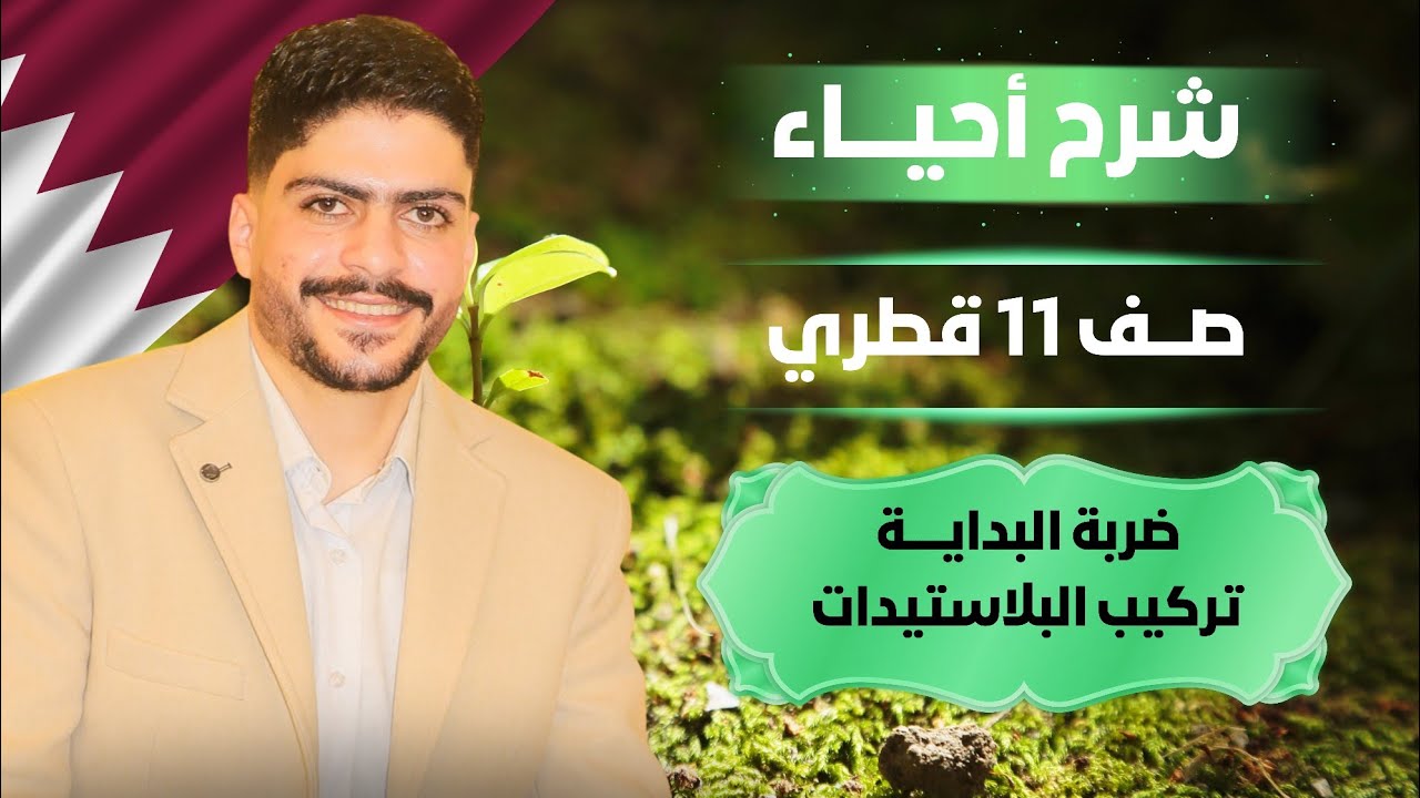 تركيب البلاستيدات الخضراء | احياء صف حادي عشر منهج قطر | أقوى شرح 2026🔥