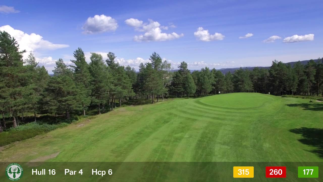Flyover - Kjekstad Golfklubb - Hull 16