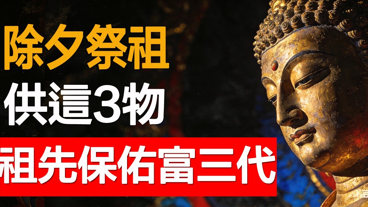 除夕祭祖供3物，祖先保佑富三代。#樂齡智慧坊#老年智慧#老年故事