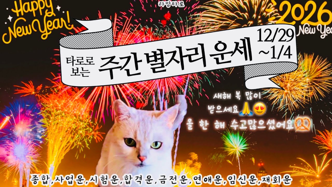 [타로/종합운]타로로 보는 주간 별자리 운세12/29-1/4(사업운, 연애운,임신운,이직운,짝사랑,재회운,커플연애운,횡재운,취업운,재물운,투자운 등 포함)