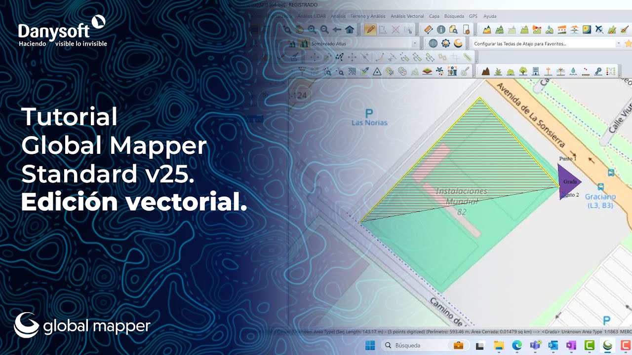 Global Mapper Standard v25. Edición vectorial.