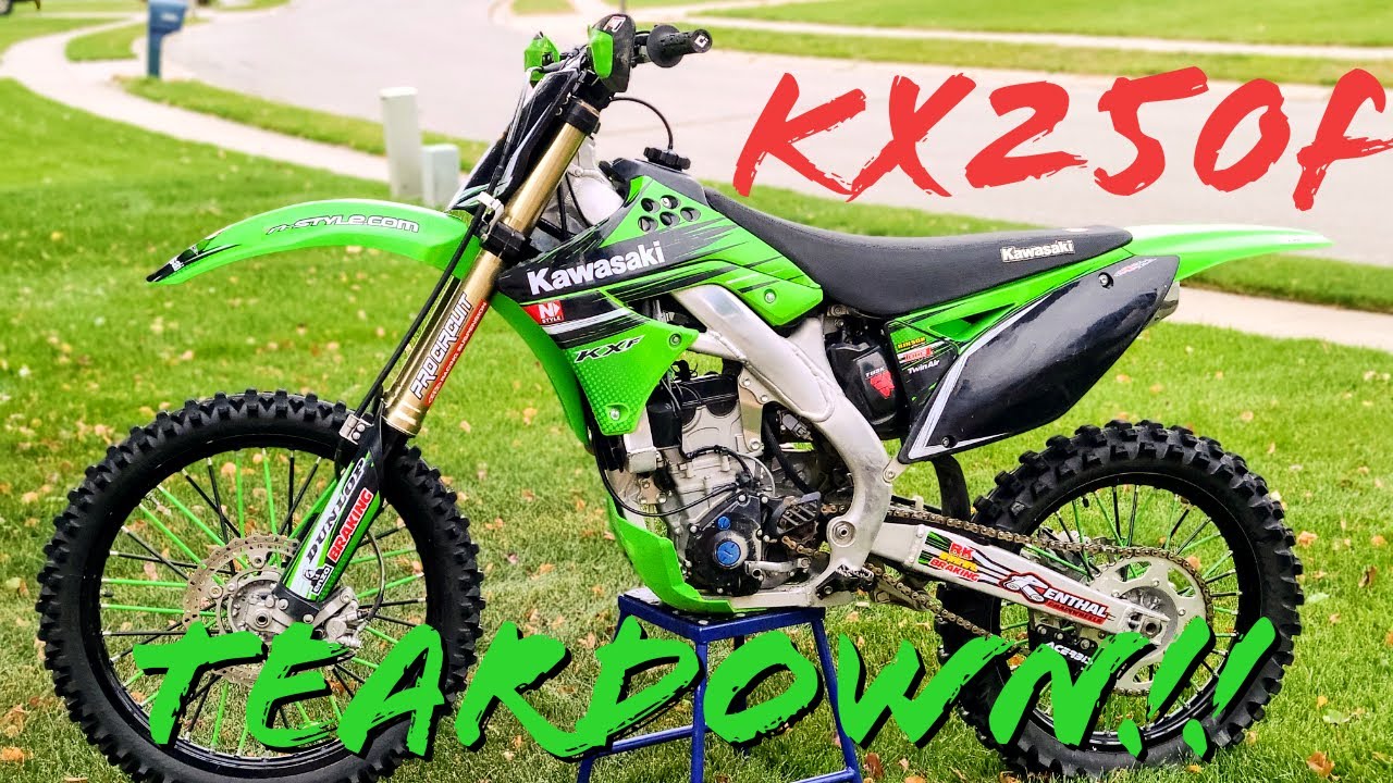 Разборка кроссового мотоцикла KX250F! ЧАСТЬ 1