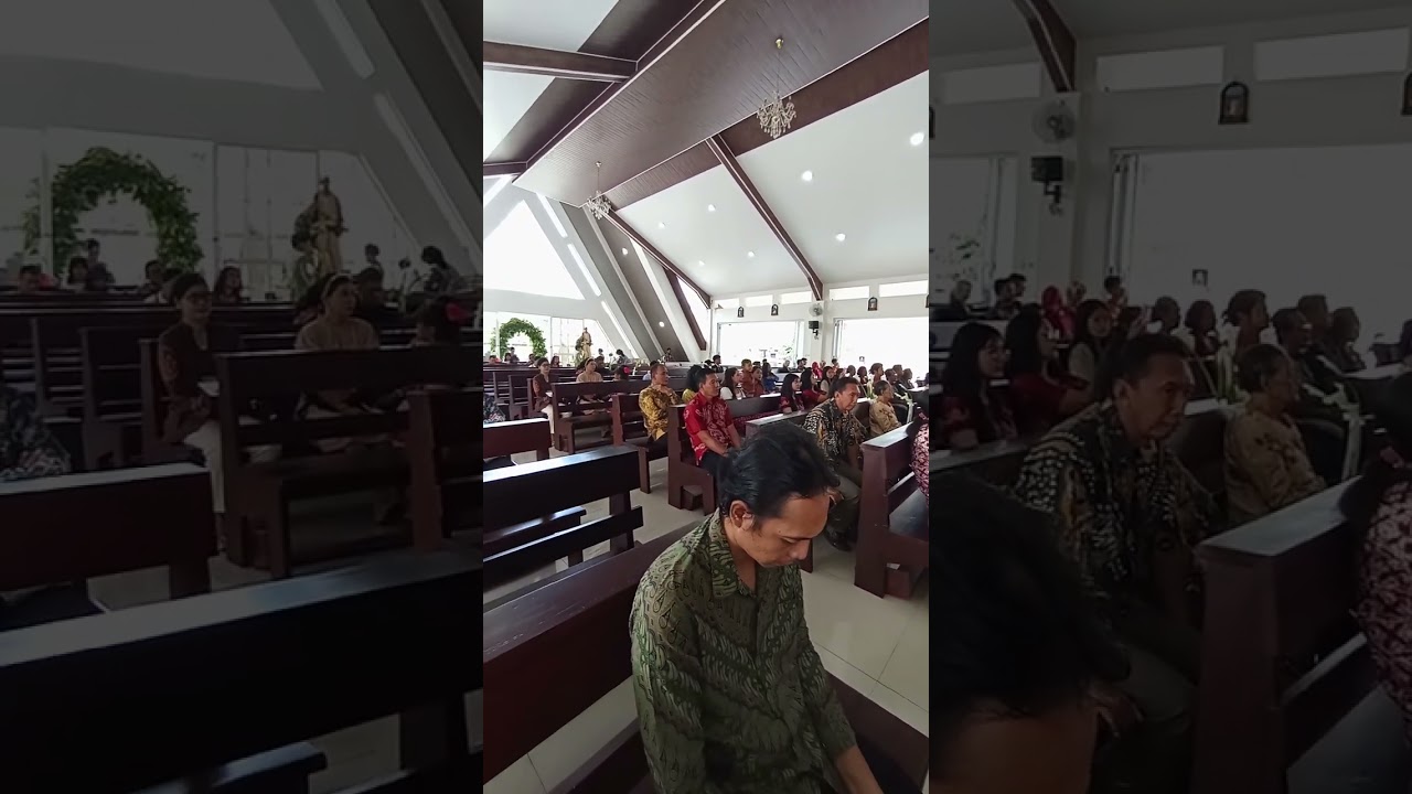 Berkatilah Mereka...Pietra & Viona ✝️😇 #santamariacaturharjo #misahariini #choir 