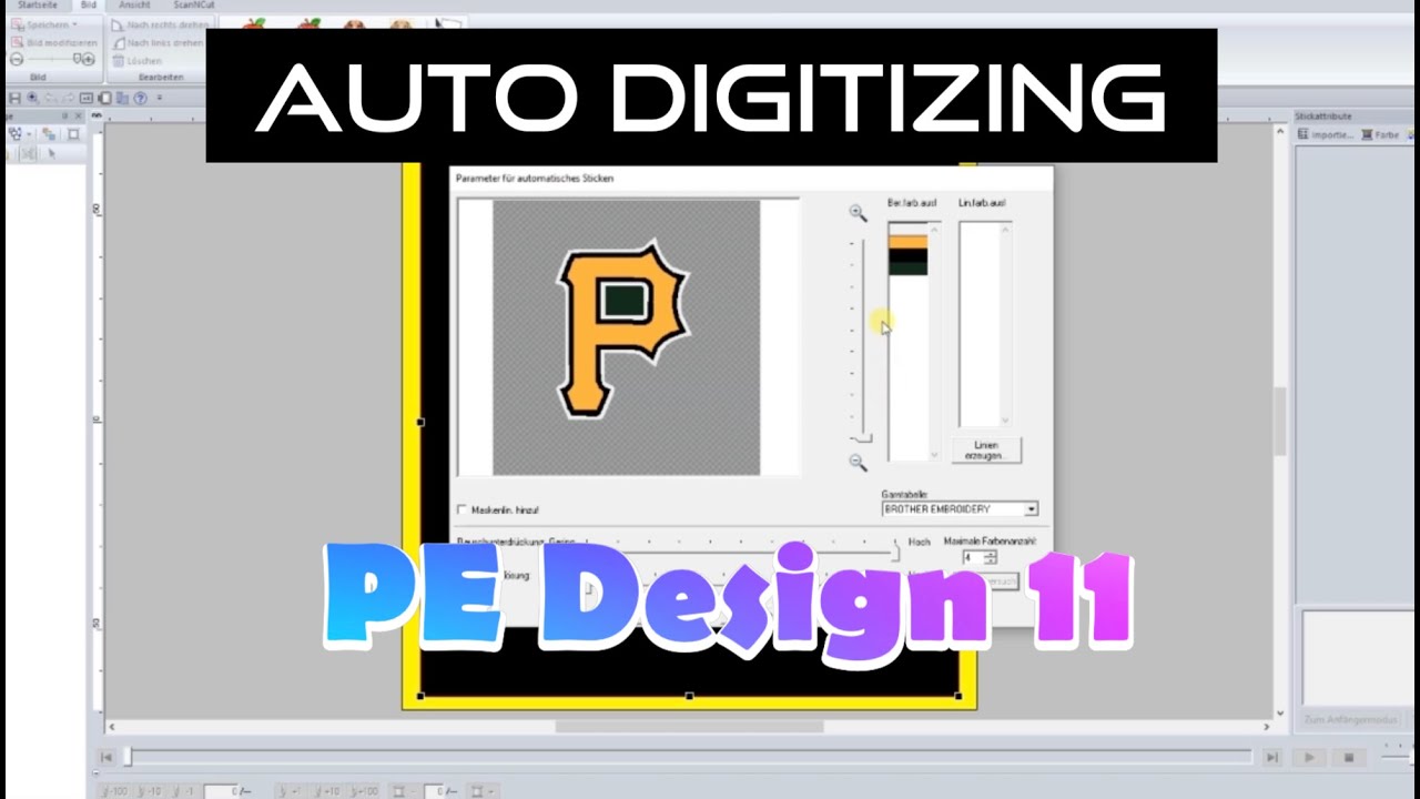 👨‍💻Auto Digitizing👨‍💻 | BROTHER PE DESIGN 11