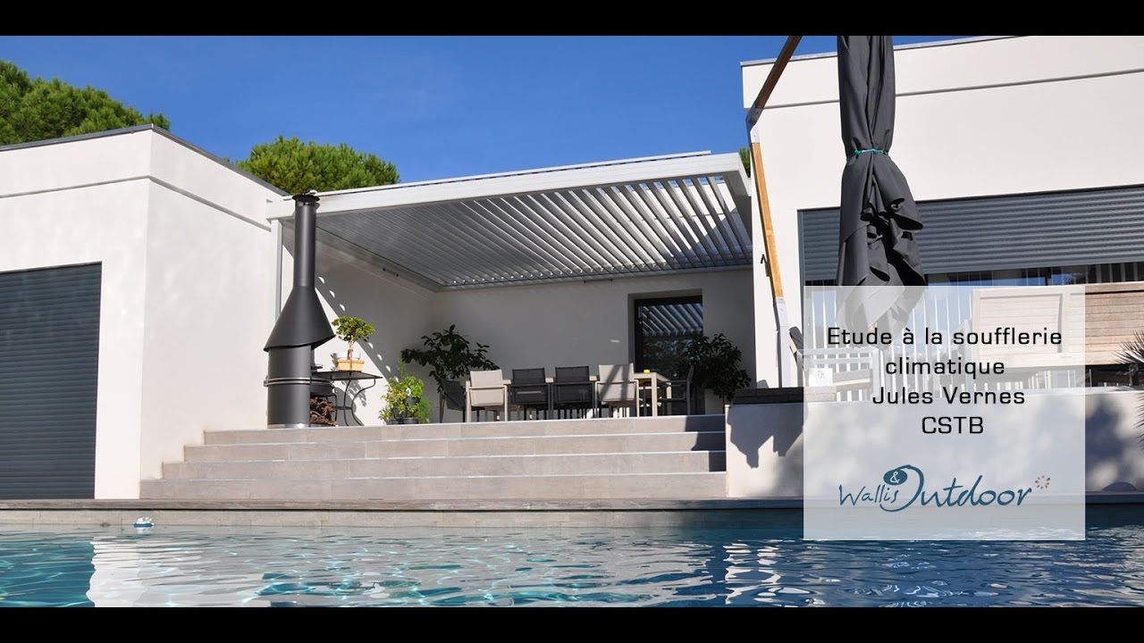 Pergola WALLIS&OUTDOOR&reg; : essais &agrave; la soufflerie climatique du CSTB