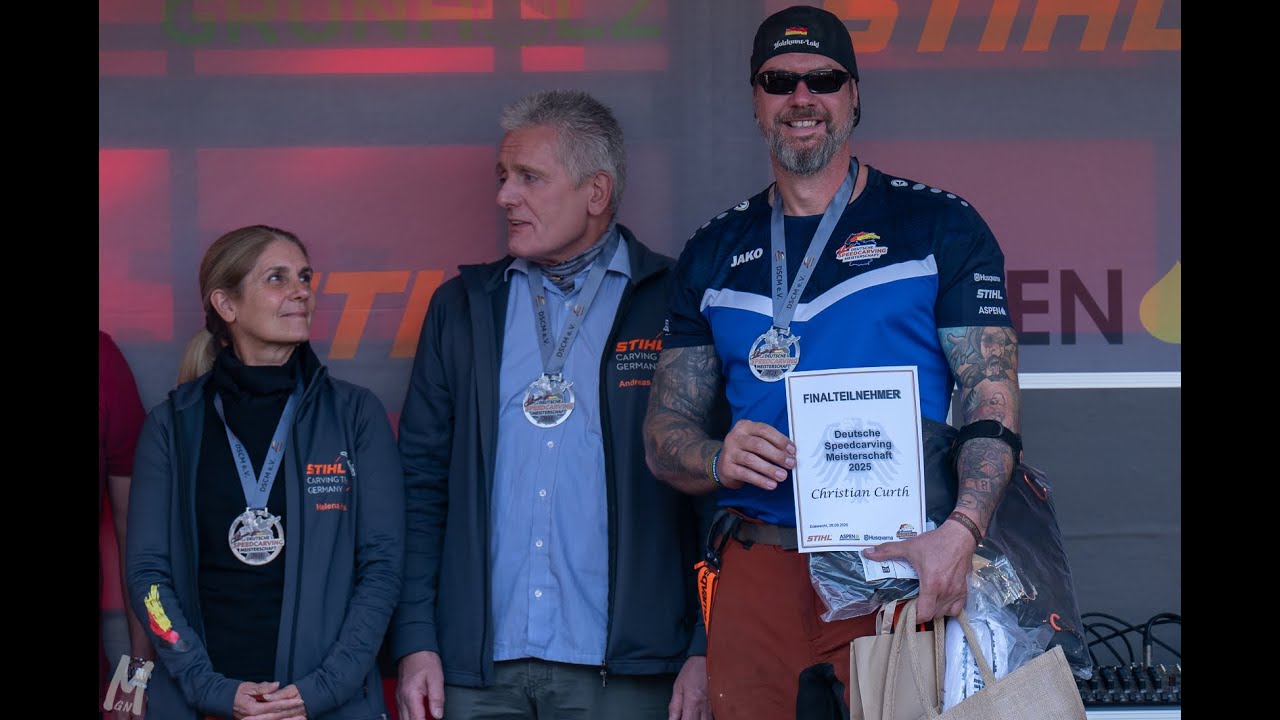 Finale der Deutschen Speedcarving Meisterschaft 2025 Holzkunst-Loki: