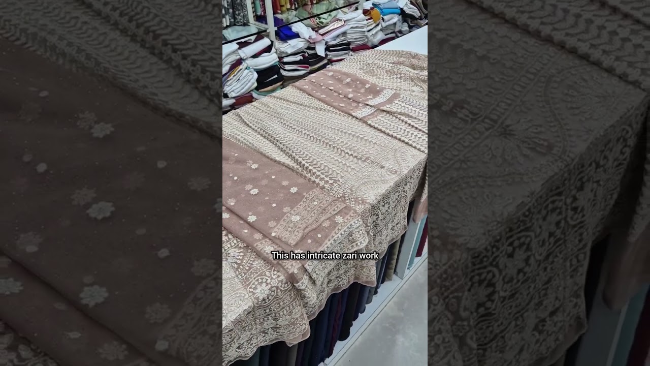 Net Fabrics Lehenga Set with Chikankari Embroidery ✨ | Saroj Fabrics | 9930027490