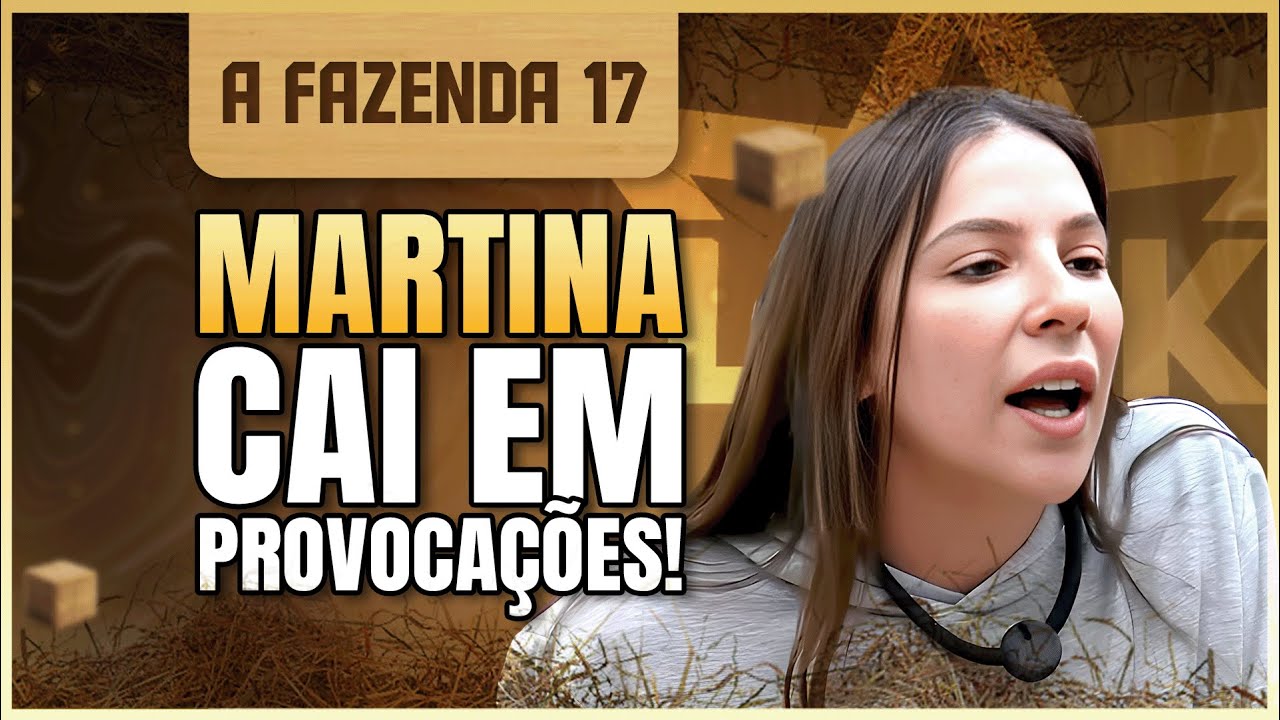 MARTINA COSPE EM TÀMIRES DURANTE TRETA PESADA EM A FAZENDA 17 | LINK PODCAST
