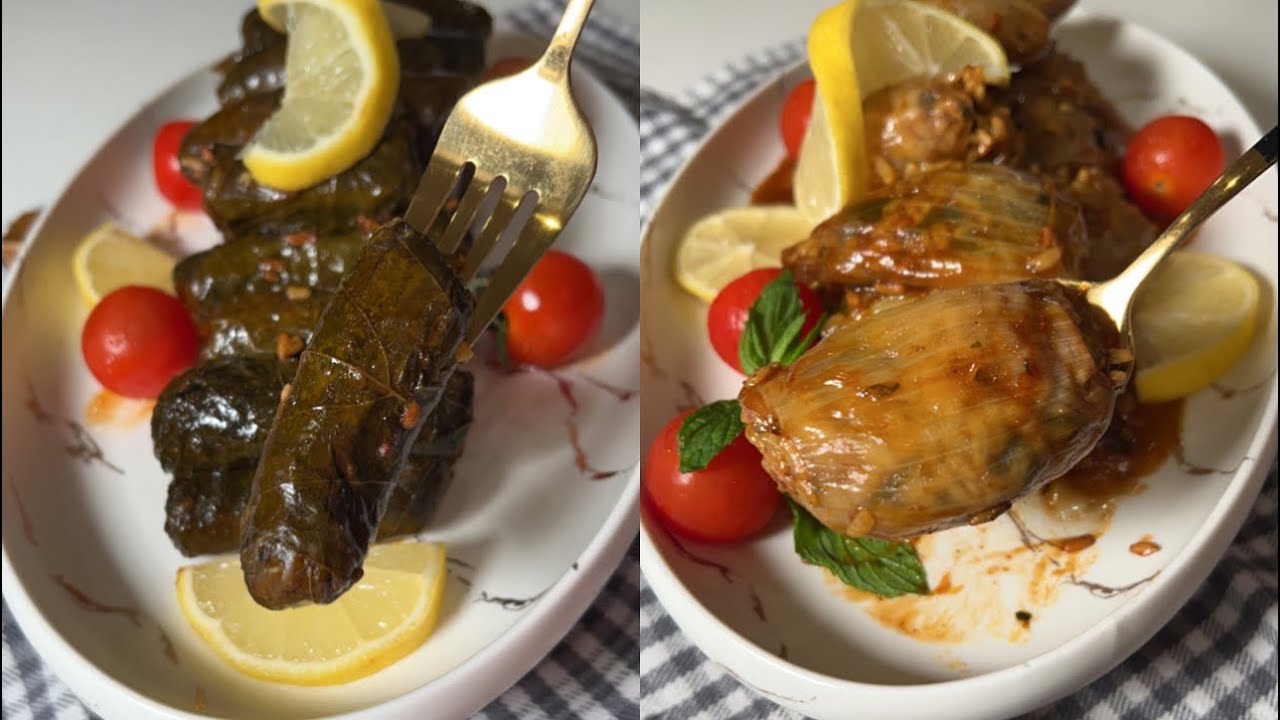 محشي بصل وورق عنب بالتمر الهندي لذاذة لاتقاوم