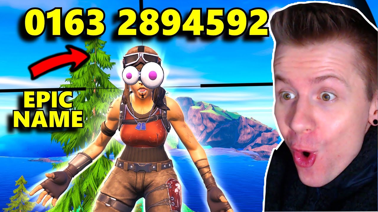 meine HANDYNUMMER als EPIC NAME in FORTNITE? [TOXIC EDITION]