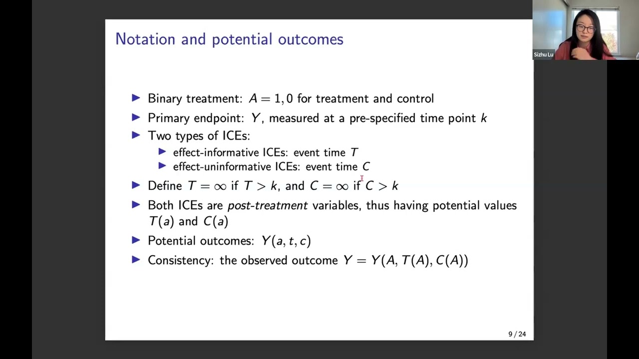Sizhu Lu: Estimating treatment effects with competing intercurrent events in randomized trials