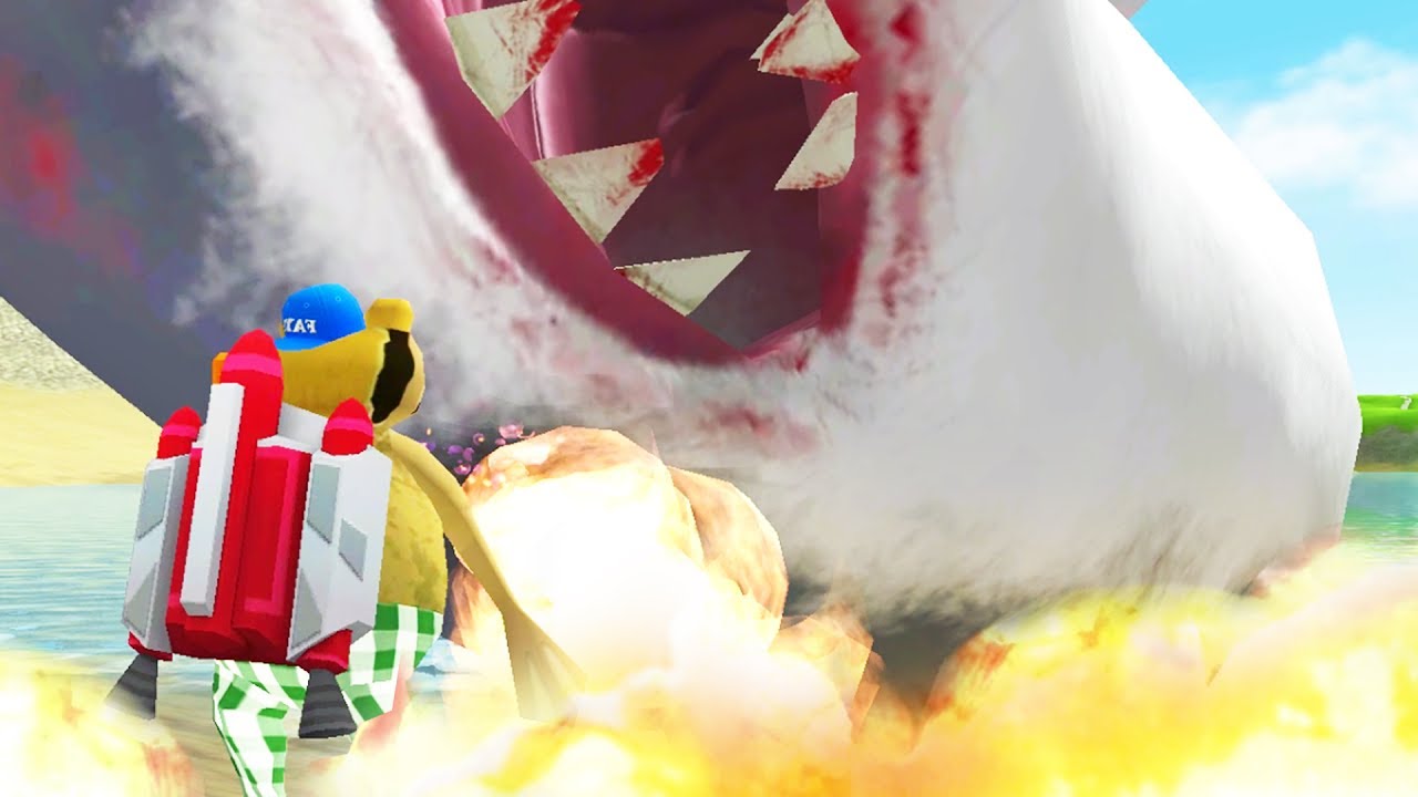 FLAMETHROWER vs GIANT SHARK - Amazing Frog - Part 100 | Pungence