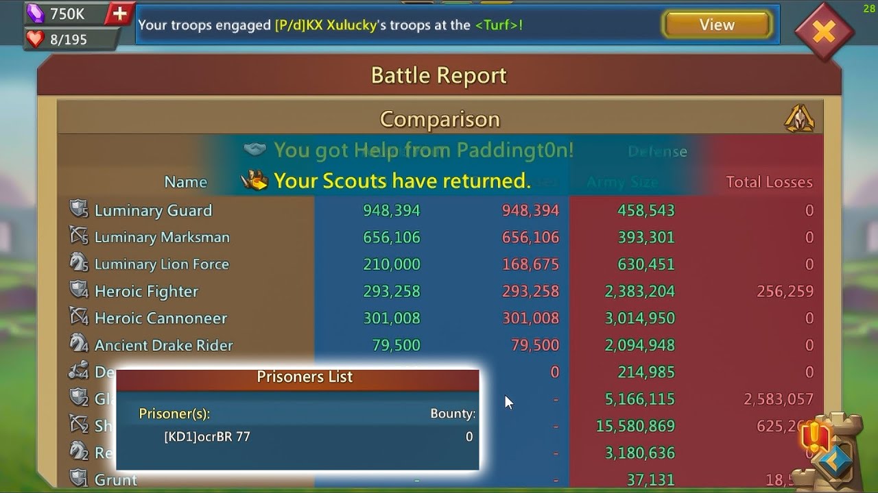 Lords Mobile - ocrBR 77 Rescue Mission | Rally Trap In Fury Easy