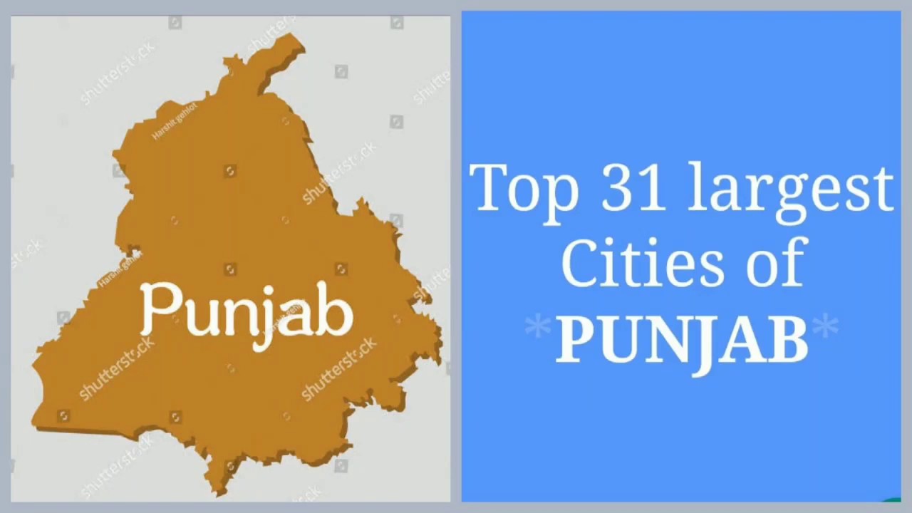 Top 31 largest Cities and Towns of PUNJAB on the basis of population according to 2011 census .