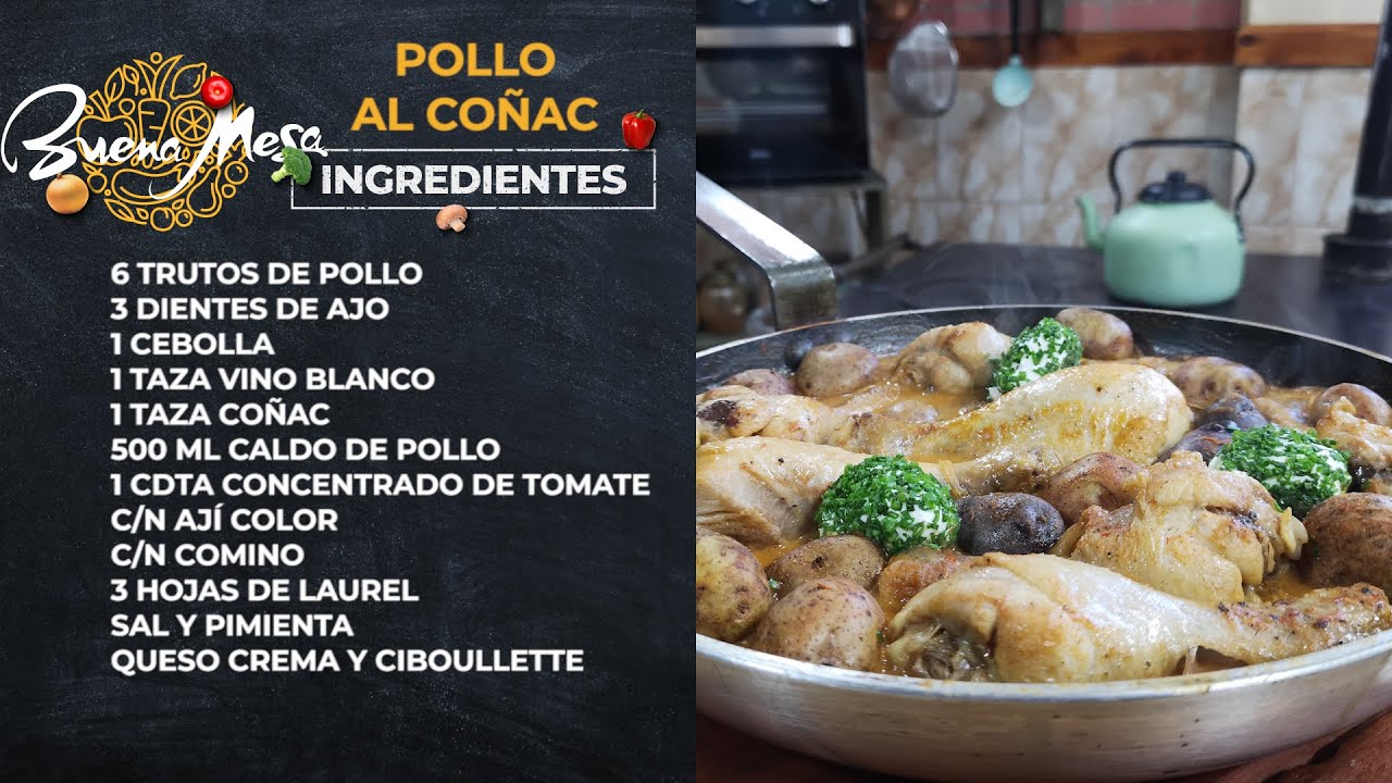 Pollo al coñac - Buena mesa