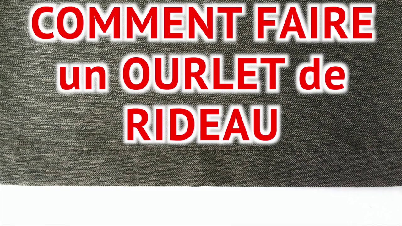 Comment faire un ourlet de rideau 😊✂️💪