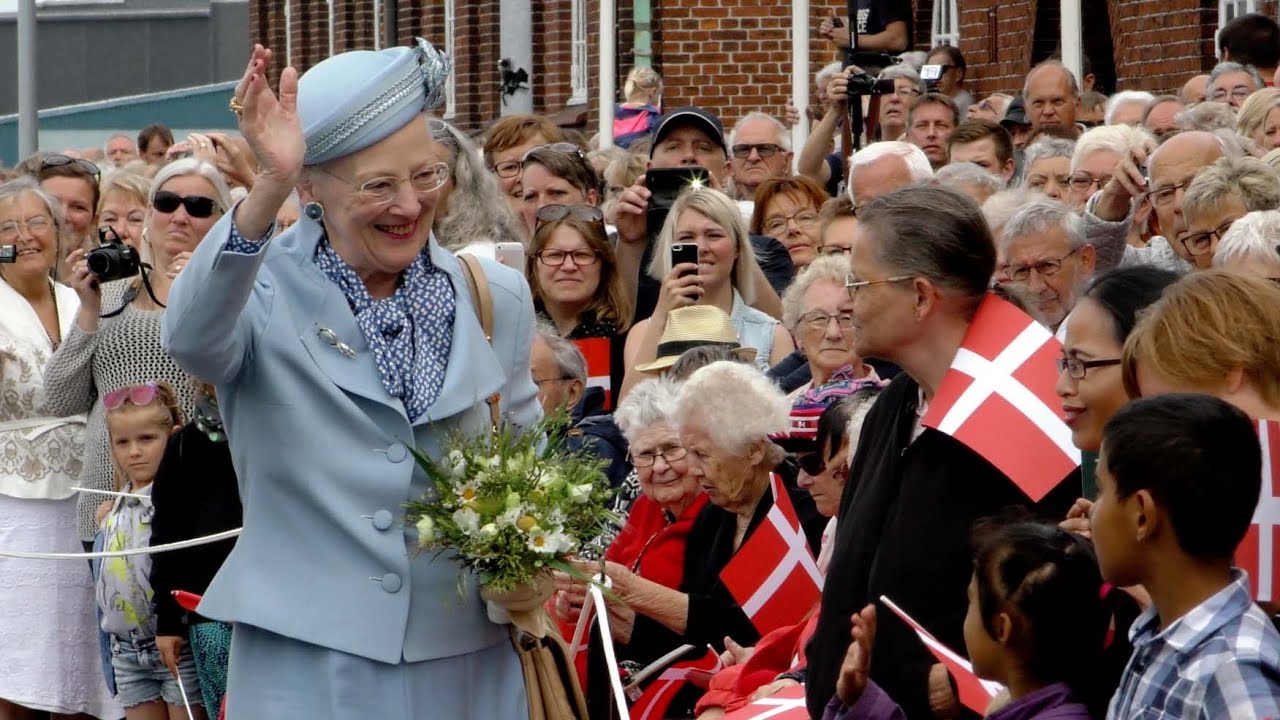 Dronning Margrethe i Nakskov på sommertogt 2016
