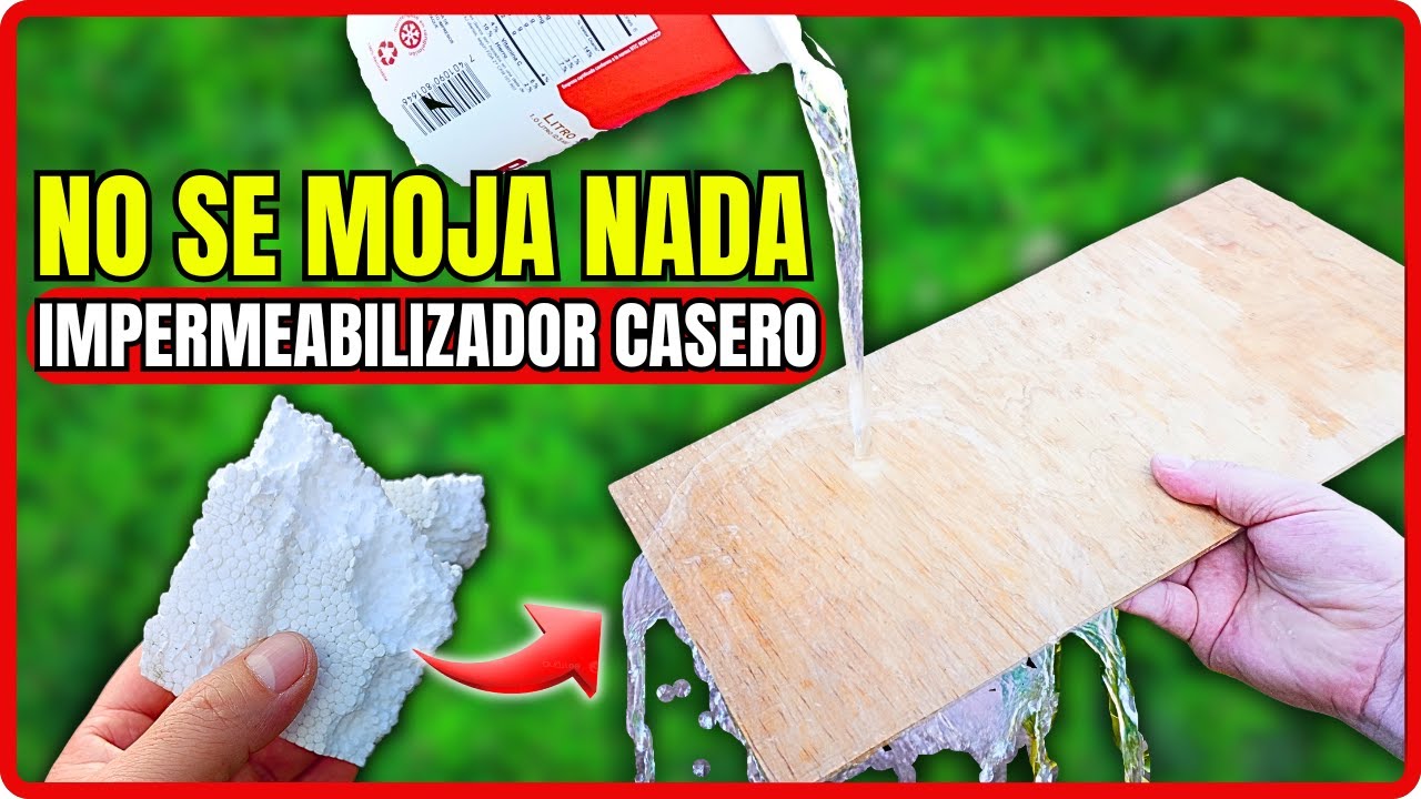 COMO IMPERMEABILIZAR LA MADERA incluso el cartón comprimido y protegerla del agua
