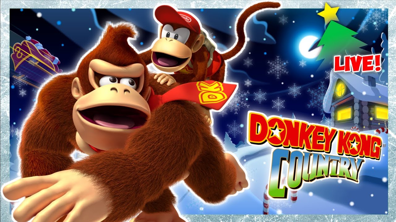 🔴LIVE - Donkey Kong Country Cozy Christmas Stream