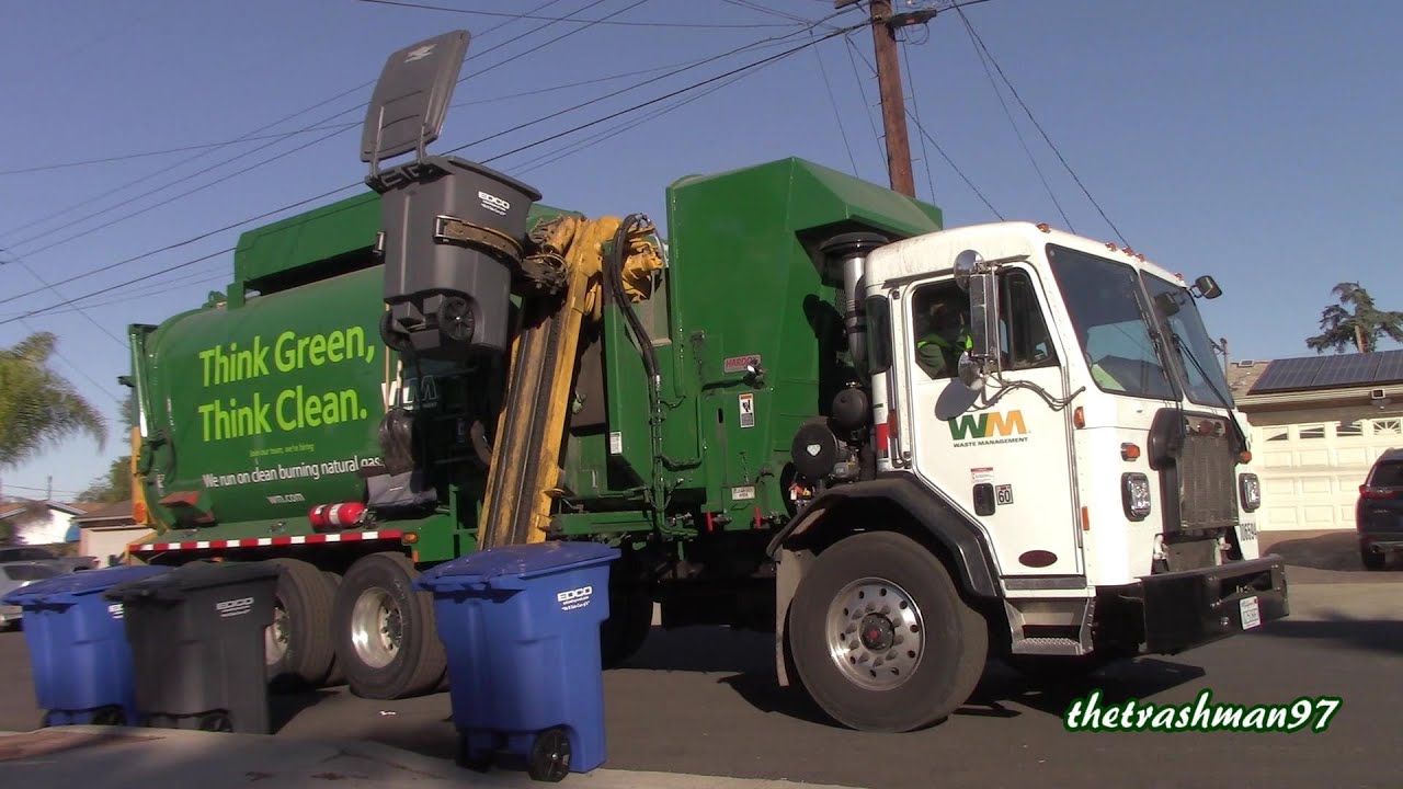 Waste Management Garbage Trucks of El Cajon - EDCO TAKEOVER (PART 1)