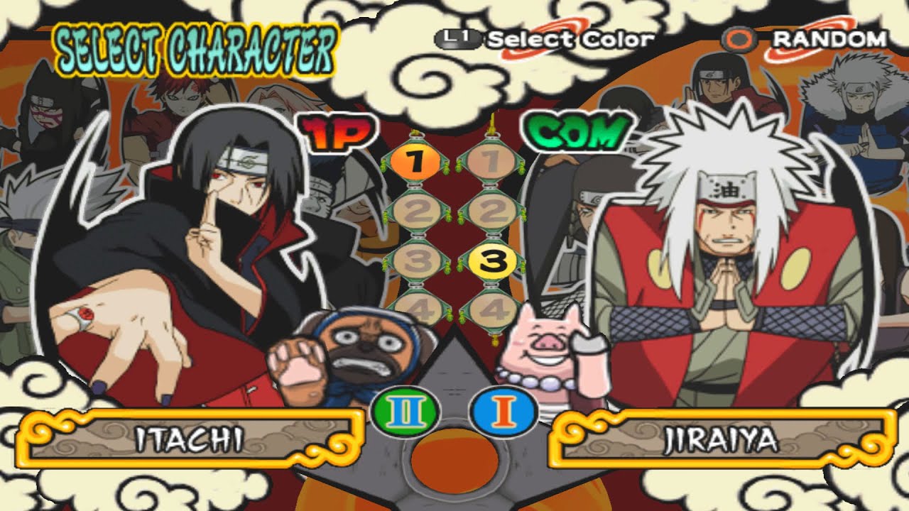 Itachi VS Os Lendários Sannin (INSANE) - Naruto Shippuden Ultimate Ninja 4