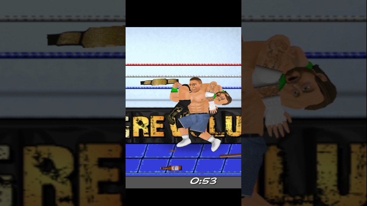 John Cena vs CM punk in wr2d gaming wrestling wrestling #wr2d