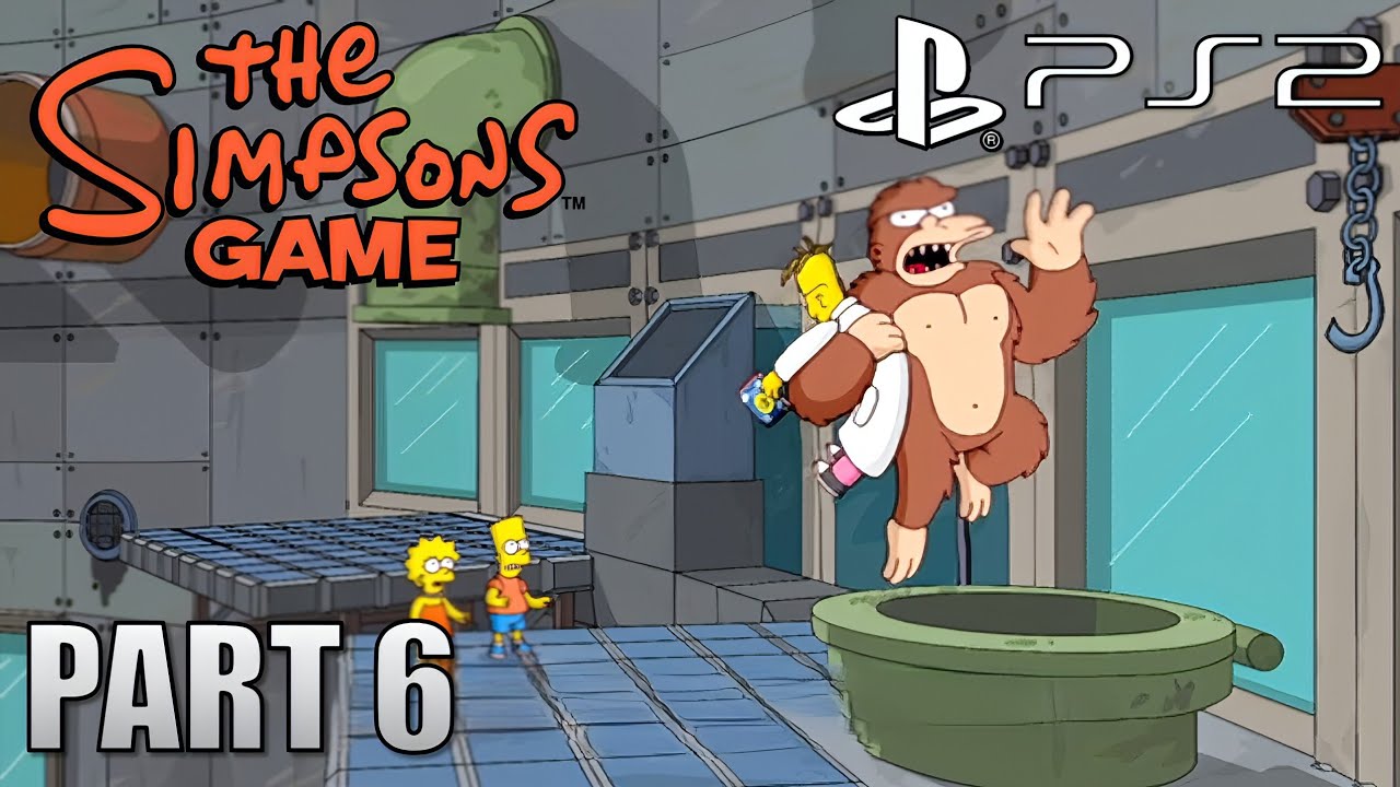 The Simpsons Game - Part 6 - Enter the Cheatrix | PS2 Gameplay