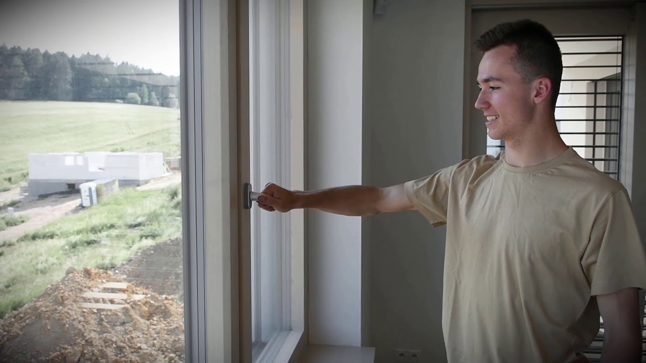 Video Holz-aluminium Fenster mit einer Fixierung, mit Panoramablick - Deustch